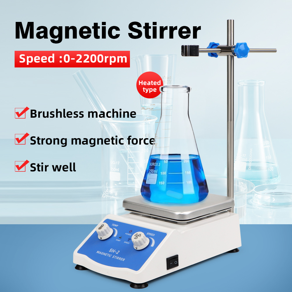 Lab Magnetic Stirrer Hot Plate - Mélangeur d'agitateur magnétique chauffant 1000ml, Machine