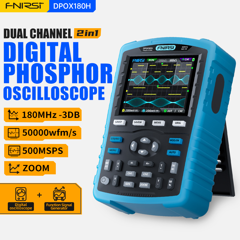 Fnirsi Digital Oscilloscope Handheld - Oscilloscope numérique à phosphore portable FNIRSI