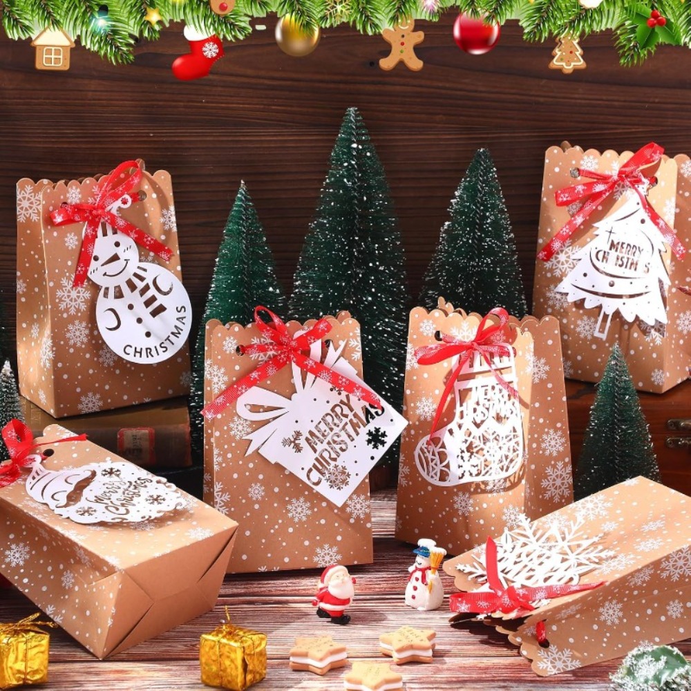 6/12 boîtes cadeaux en papier  - Packaging avis et prix