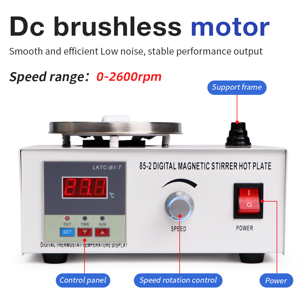 Agitateur magnétique à plaque  - Lab Magnetic Stirrer Hot Plate avis et prix
